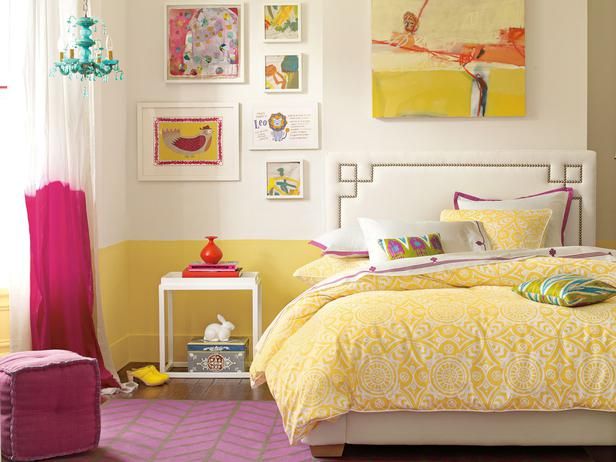Dormitorio con tonos amarillos