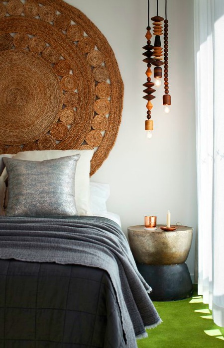 16 ideas para decorar con alfombras de esparto