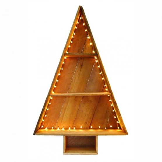 Árbol de navidad estantería con luces