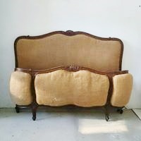 Antes y después de una antigua cama estilo Luis XV