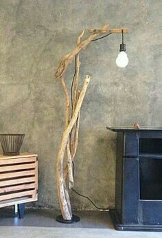 Belleza natural Lámparas artesanales de madera de olivo