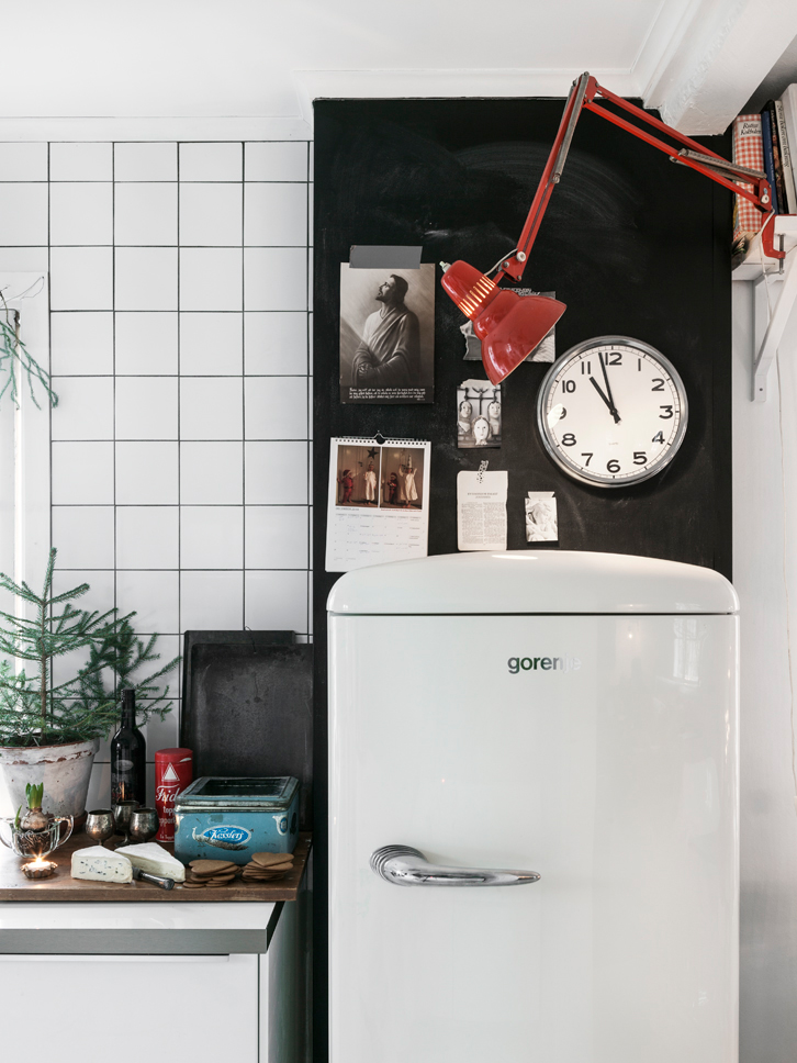 Blanca Navidad en una casa escandinava