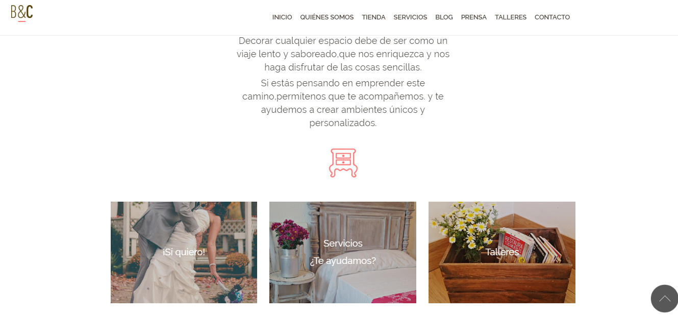 nueva web de Bohemian & Chic