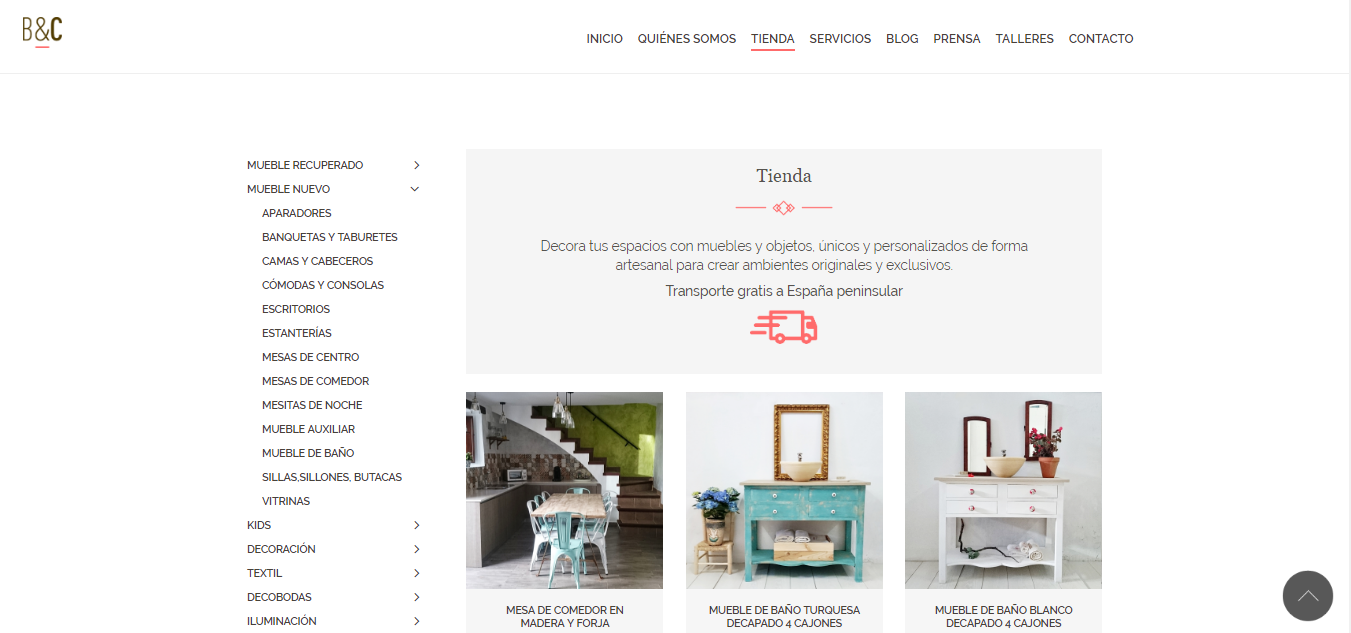 nueva web de Bohemian & Chic