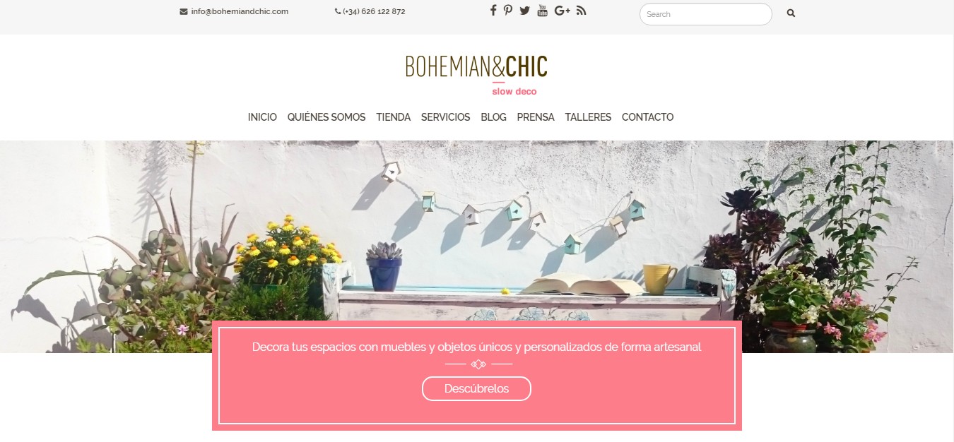 nueva web de Bohemian & Chic