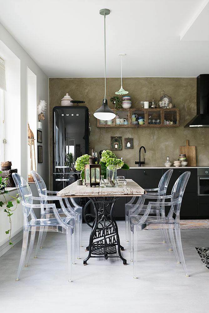 Un apartamento en Suecia con inspiración viajera