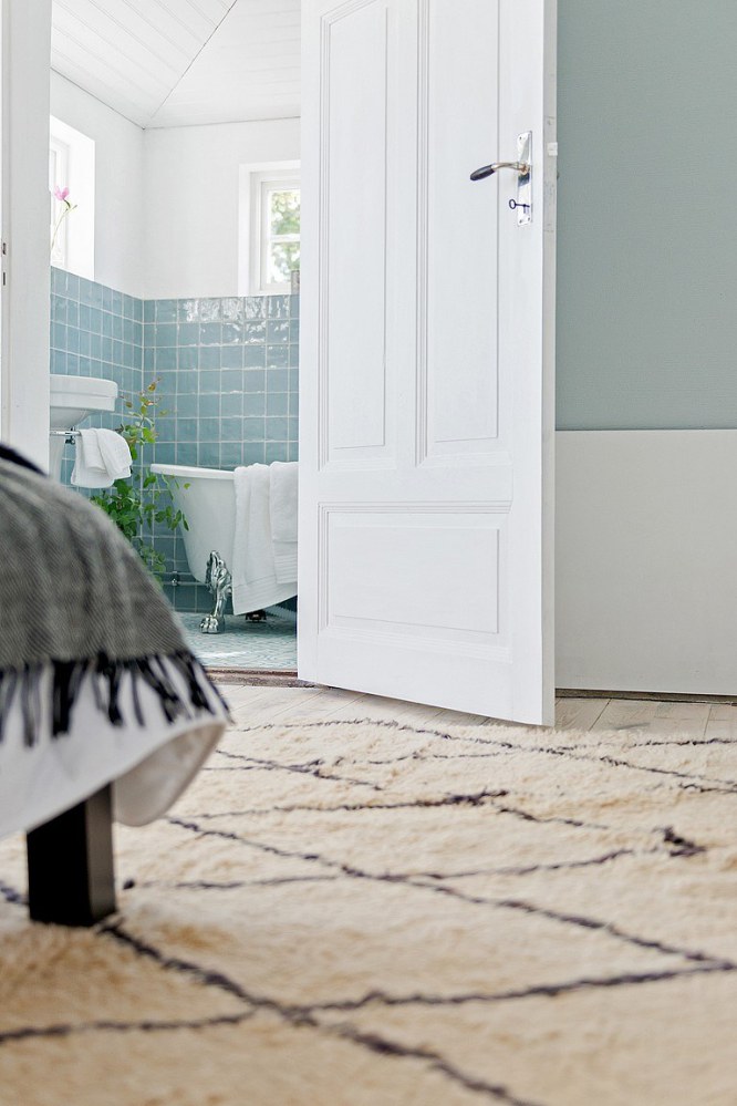 Una casa de estilo bohemio con toques vintage en Suecia