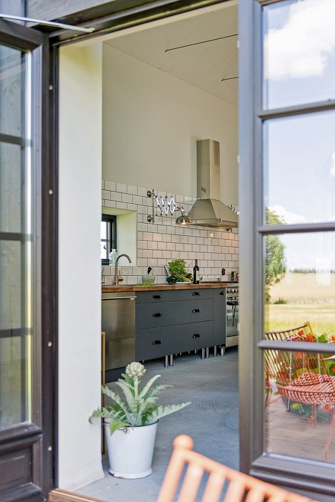 Una casa de estilo bohemio con toques vintage en Suecia