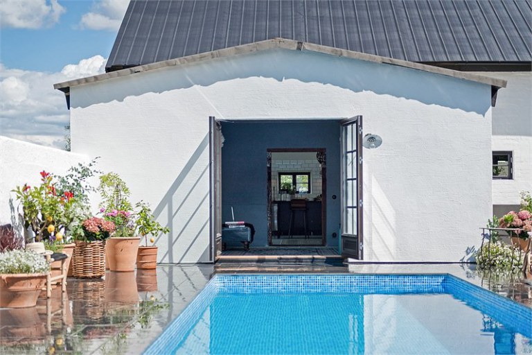 Una casa de estilo bohemio con toques vintage en Suecia