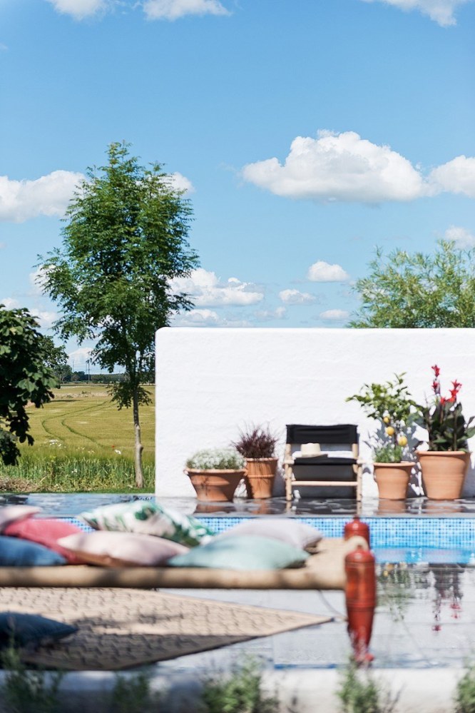 Una casa de estilo bohemio con toques vintage en Suecia