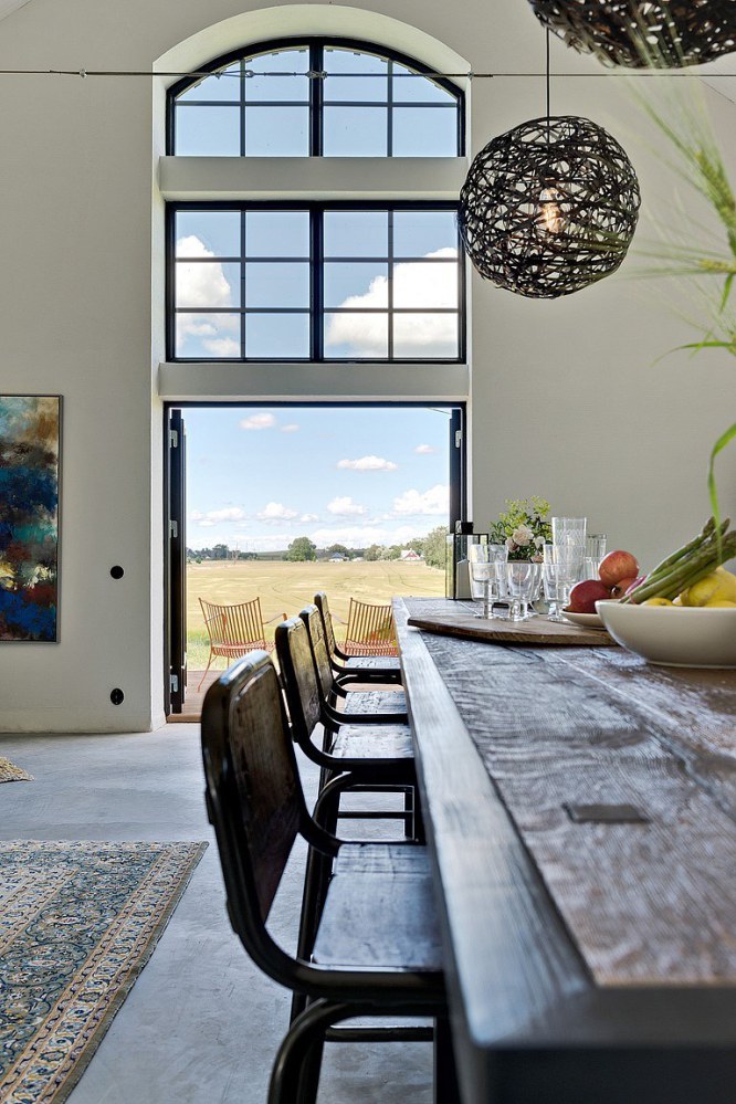 Una casa de estilo bohemio con toques vintage en Suecia