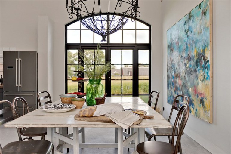 Una casa de estilo bohemio con toques vintage en Suecia