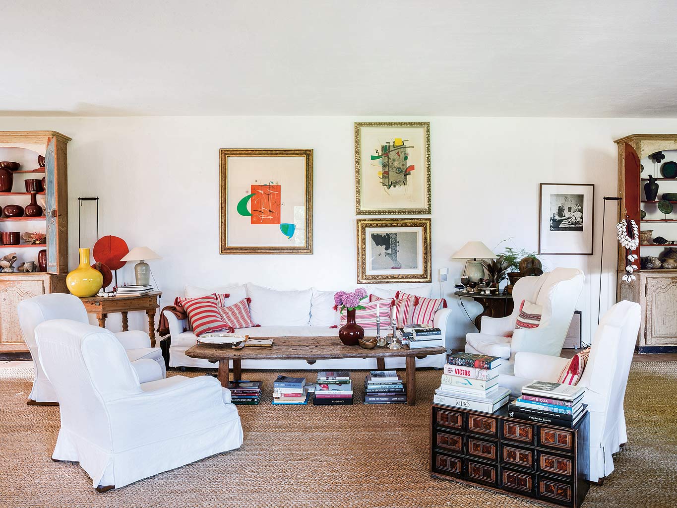 Una casa que combina los estilos bohemio y rústico chic