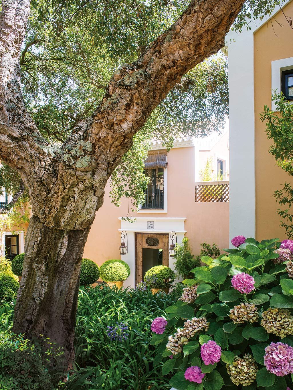 Una casa que combina los estilos bohemio y rústico chic