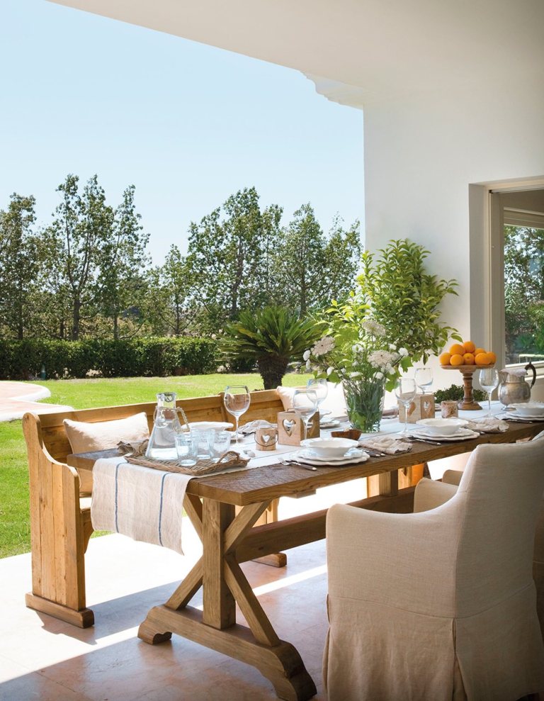 Una casa rústico chic para una familia numerosa