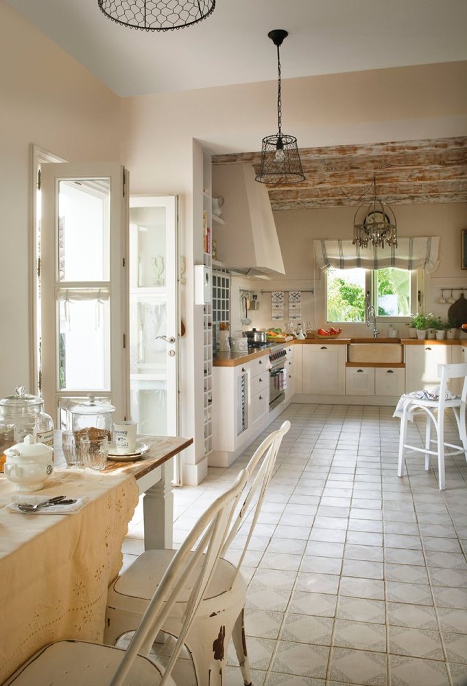 Una casa rústico chic para una familia numerosa