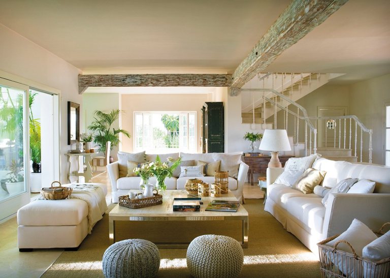 Una casa rústico chic para una familia numerosa