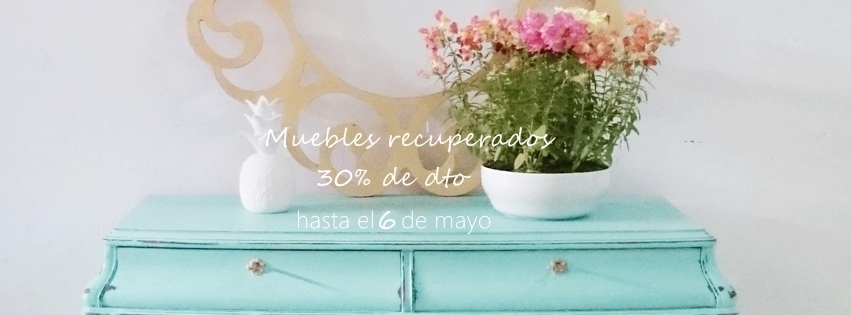 descuentos hasta el 30 % en mueble recuoerado