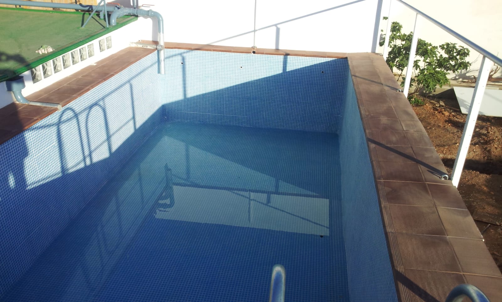 construcción de piscina