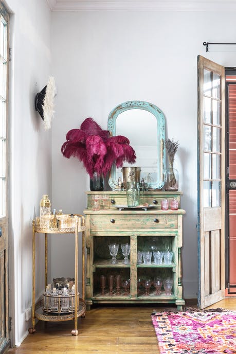 una casa de estilo bohemio en Nueva Orleans