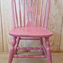 silla vintage rosa escandinavo