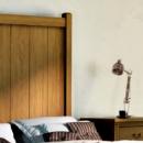Cabecero cama estilo nórdico madera natural