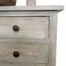 Mueble de baño en tonos verdes envejecido