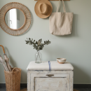 pequeño banco zapatero rústico vintage