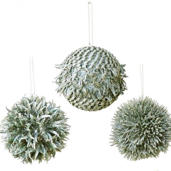 bolas de navidad plata