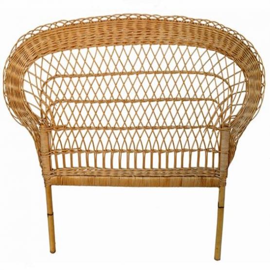 Cabecero mimbre para cama individual de 90 cm