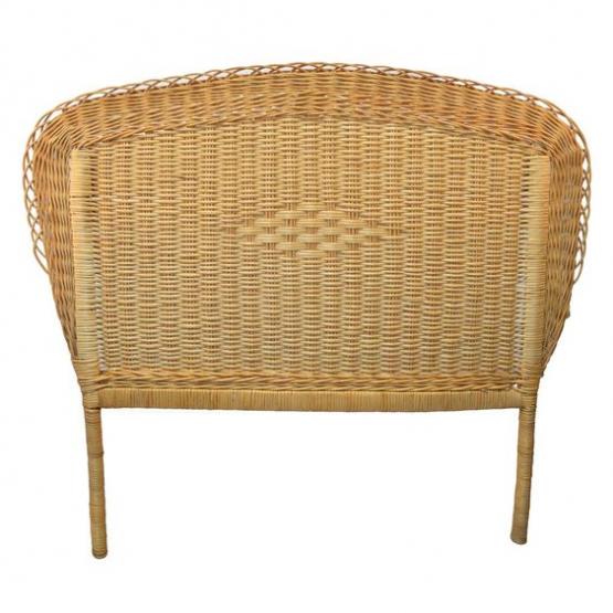 cabecero mimbre para cama individual de 105 cm
