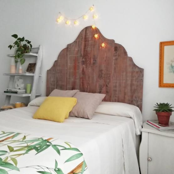 Cabeceros de cama de madera, rústicos, decorados o tapizados